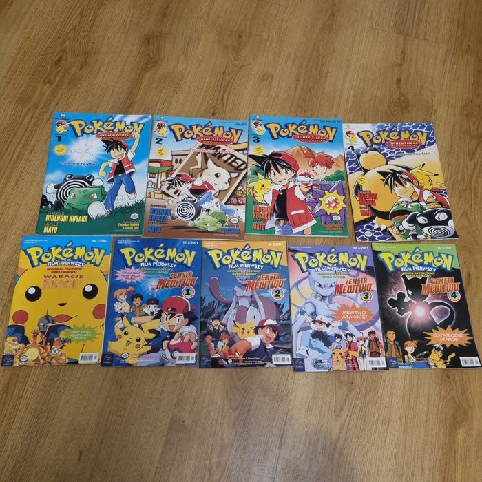 Pokemon Adventures i Pokemon Film Pierwszy Zestaw komiksow Po Polsku