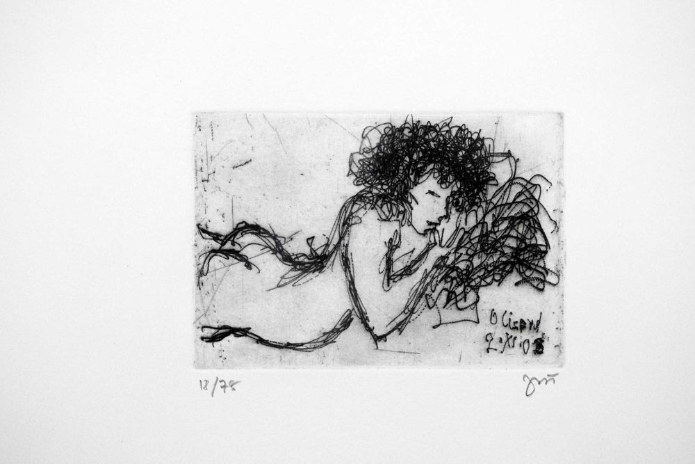 João Cutileiro . Gravura em metal