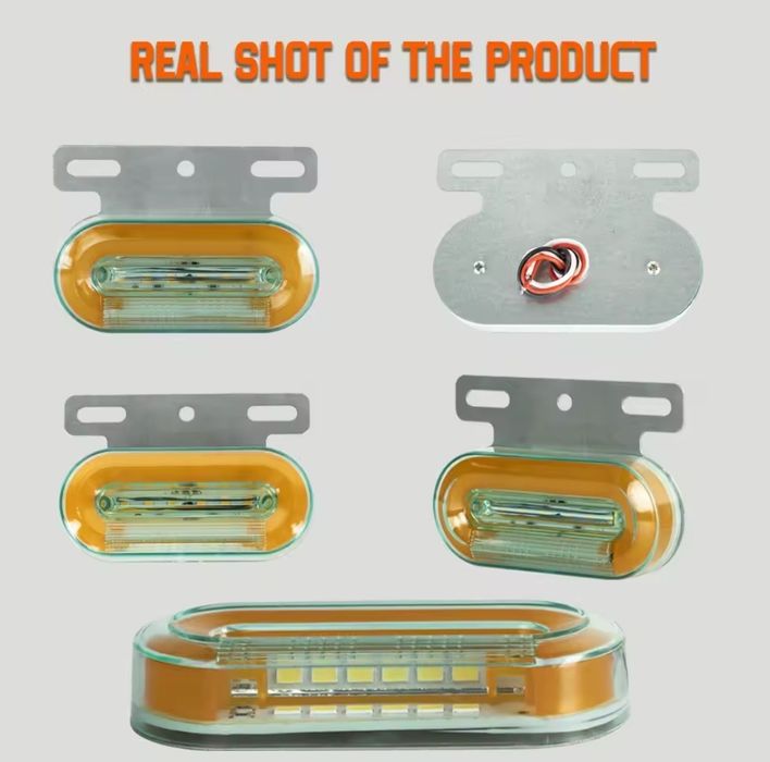 Габаритные огни для грузовиков 12-24V, прицепов, габариты фуры, дхо