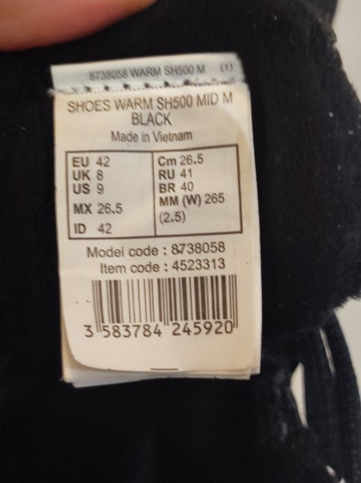 Buty turystyczne zimowe Quechua