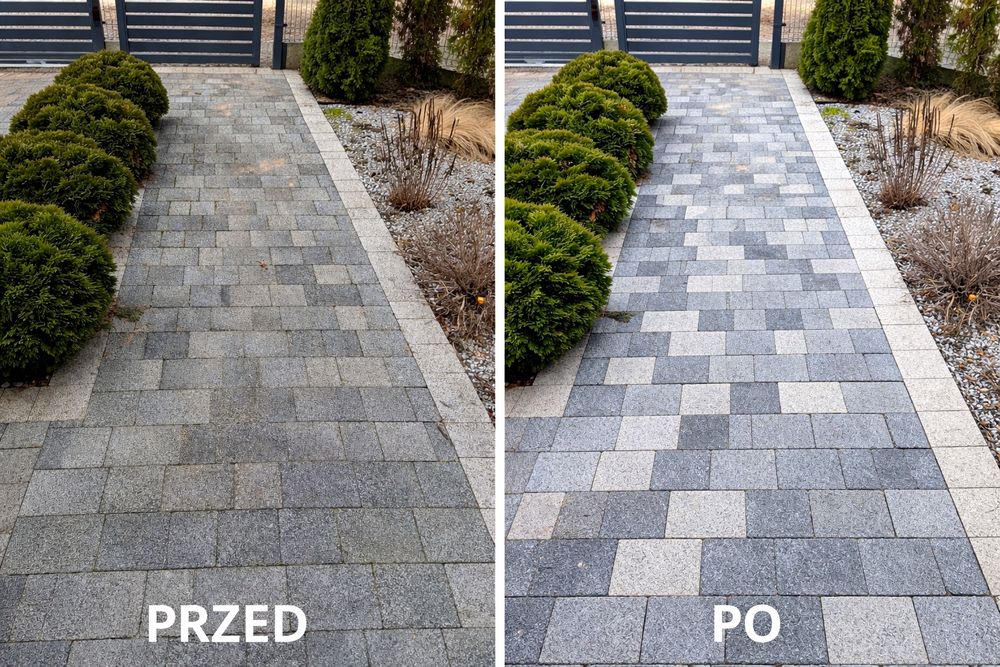 Profesjonalne mycie kostki brukowej