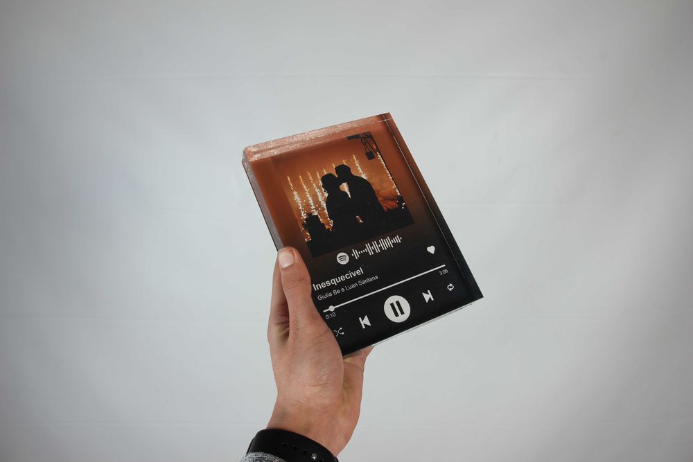 Bloco Acrilico Spotify