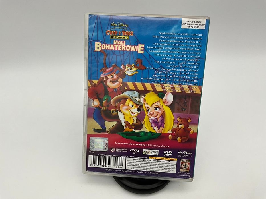 Chip i Dale: Drużyna R.R. – Mali bohaterowie DVD, 1989, Disney