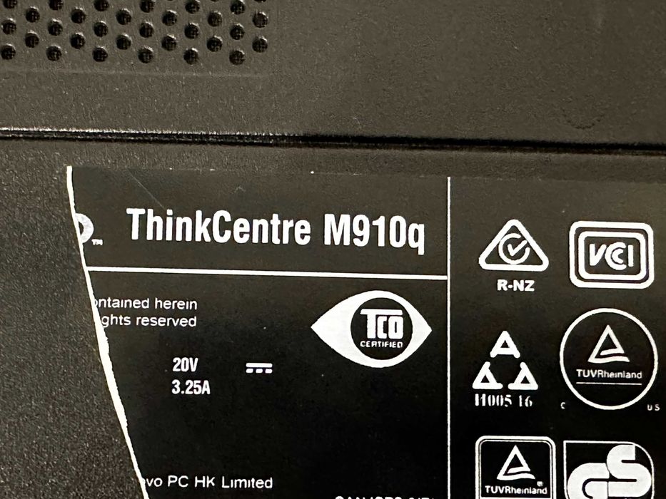 Неттоп Lenovo ThinkCentre M910q USFF i5 6400 8GB SSD 120Gb
