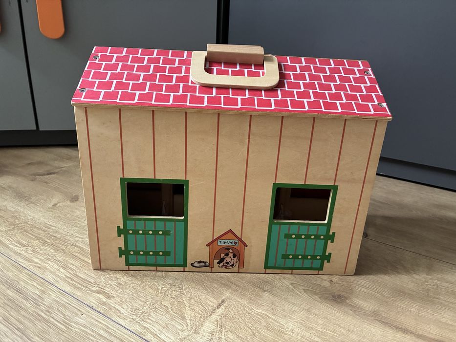 Drewniana stajnia Melissa&Doug i zeierzeta Schleich