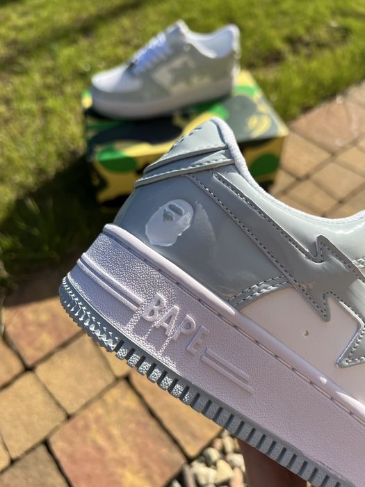 A Bathing Ape Bape Sta Gray White