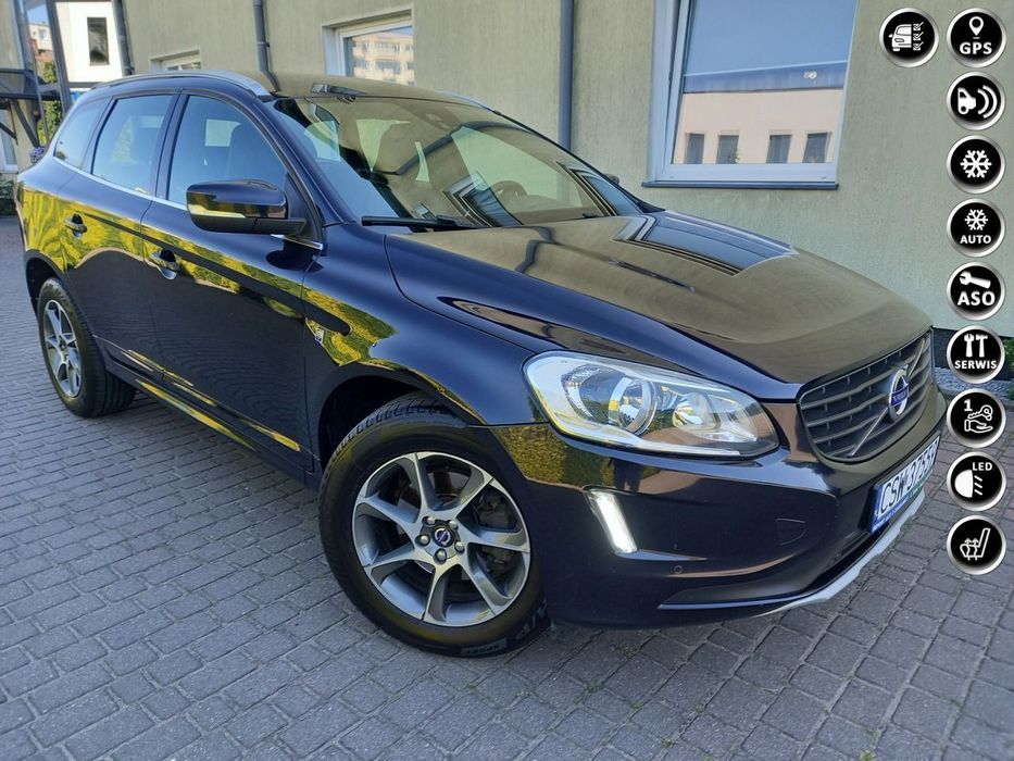 Volvo XC 60 2.0D Ocean Race Skóry Grzane Fotele Virtual Czarny Sufit Zadbany Zarej