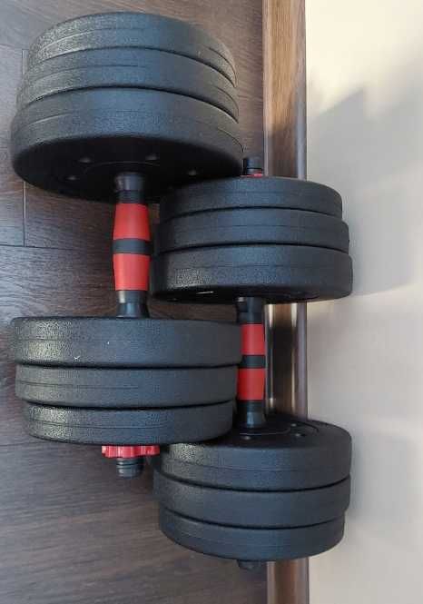 Nowe Hantle 20kg Regulowane +Sztanga Zestaw Hantlii 2x10kg Gwarancja