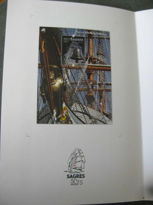 Série nº 4232/33, Blocos nº 472/73 e pagela – Navios Sagres e Creoula