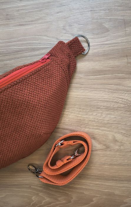 Ruda nerka handmade | tkanina tapicerska | wodoodporna podszewka | reg