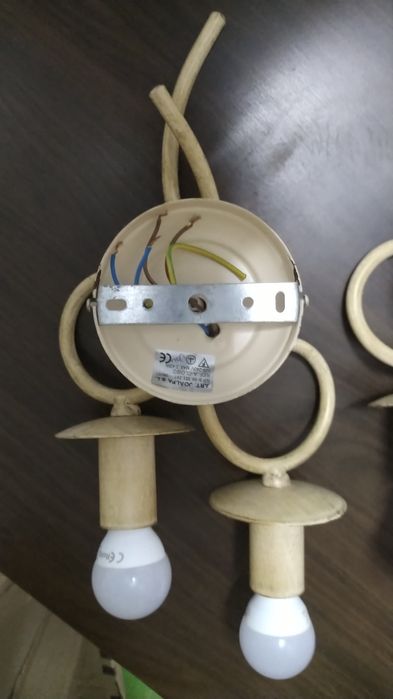 2 Candeeiros Interiores Metálicos Castiçais 2 Velas