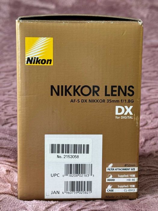 Nikon AF-S DX NIKKOR 35mm f/1.8G + komplet akcesoriów
