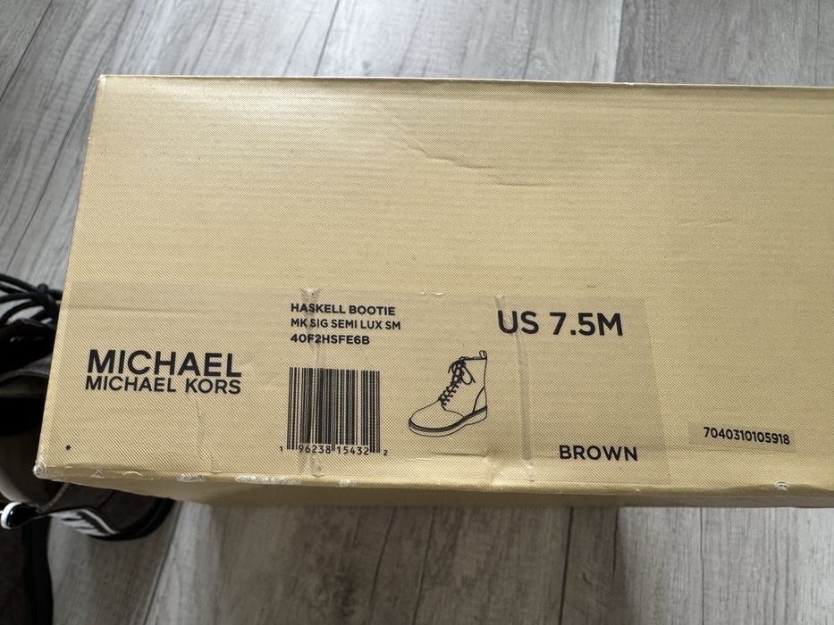 Botki Michael Kors haskell bootie brązowe 38,5