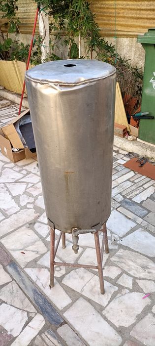 Cuba inox com suporte.