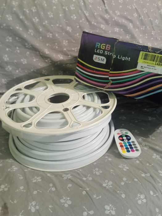 Гнучка неонова світлодіодна LED Neon RGB Неоновая светодиодная лента