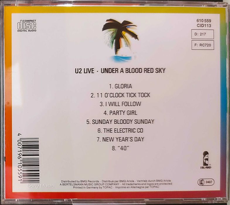 Płyta CD rock za 12 : U2 Live - Under a blood red sky