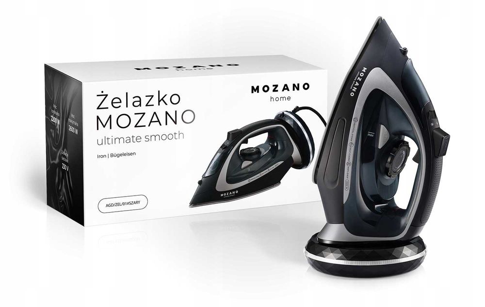 FUNKCJA STRAŻAK żelazko bezprzewodowe parowe ceramiczna powłoka mocne