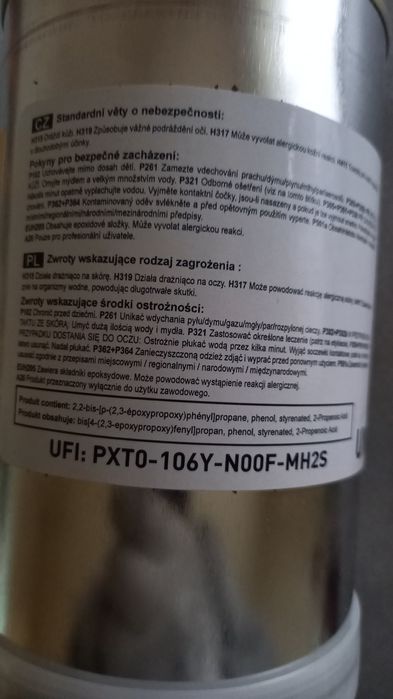 Żywica dwuskladnikowa Kiesel okapox gf-m