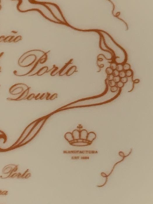 Prato decorativo Vista Alegre - Coleção Vinho do Porto