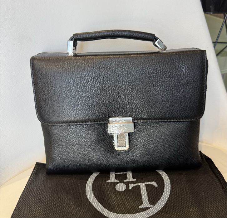 HT Leather чоловіча шкіряна барсетка Мужская кожаная барсетка