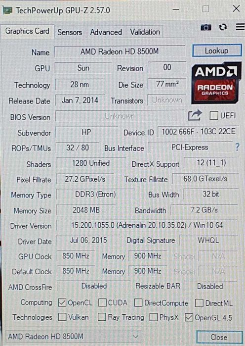 HP AMD A8 4 ядра. Radeon HD 8500 2gb. 8гб DDR3. 2тб HDD. 9 из 10