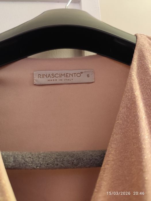 Vestido rosa brilhante L