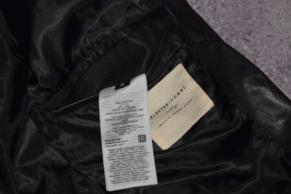 Selected Homme Diesel Leather Bomber (Мужская Кожаная Куртка Бомбер )