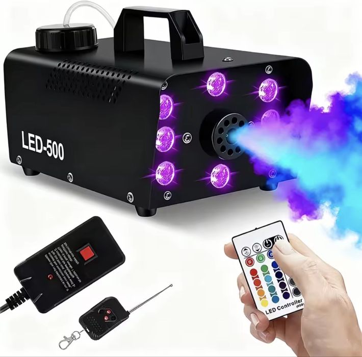 Maquina de fumos de 1200 e 500 wts com Leds +liquido