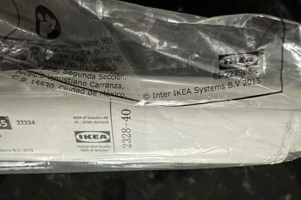 Dois varões para roupa, brancos, 60-90 cm, MULIG - IKEA novos selados