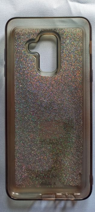 Etui pływające case Samsung A6+ z brokatem