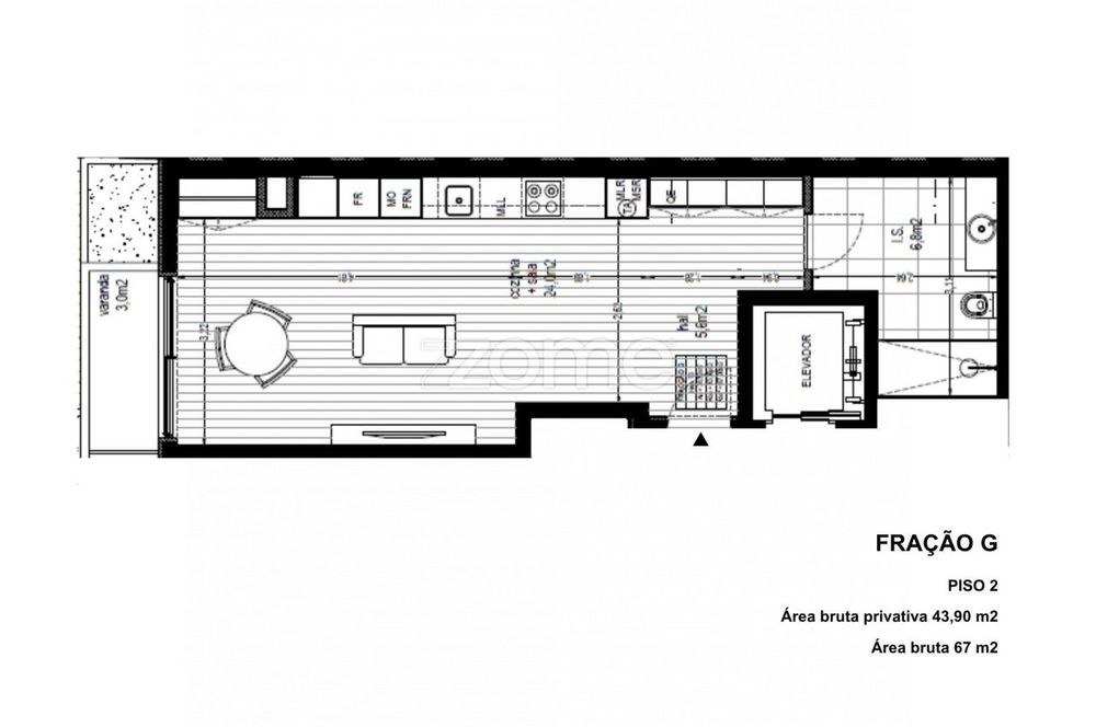 Apartamento T0, com piscina, ao Hospital de São João, Pedrouços, Ma... — Pedrouços, Porto
