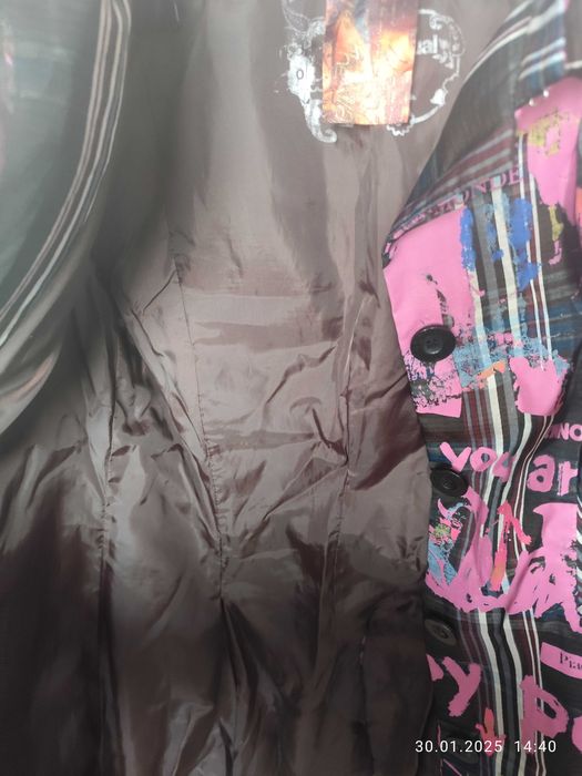 Płaszczyk wiosenno-jesienny trencz Desigual rozmiar 40