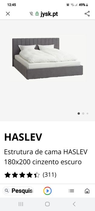 Cama nova ainda embala