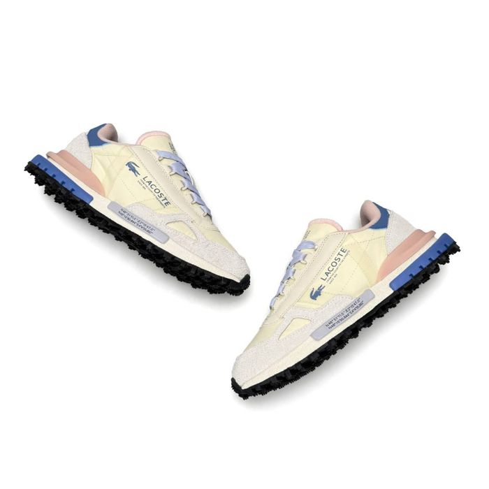 Новинка! Крутезні жіночі кросівки Lacoste Elite Active Beige Blue Pink! Нові! Опоата при отриманні! Розміри: 37,38,39,40,41!