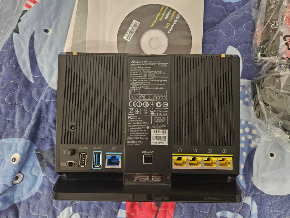 Router ASUS RT-AC68U Dual-Band AC1900 – Firmware Merlin Atualizado
