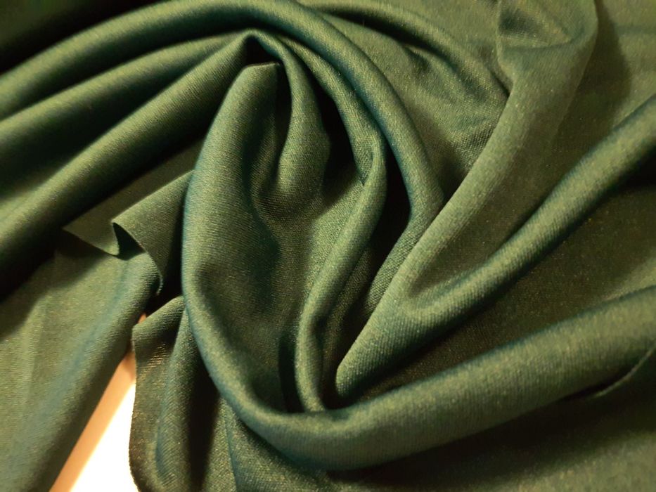 Dzianina butelkowa zieleń-cieńsza szer.180 cm.