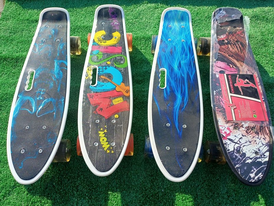 Пеніборди , скейти, шоломи