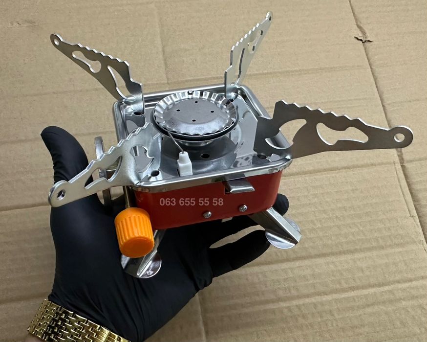 Портативная туристическая газовая горелка с пьезоподжигом - ОПТ