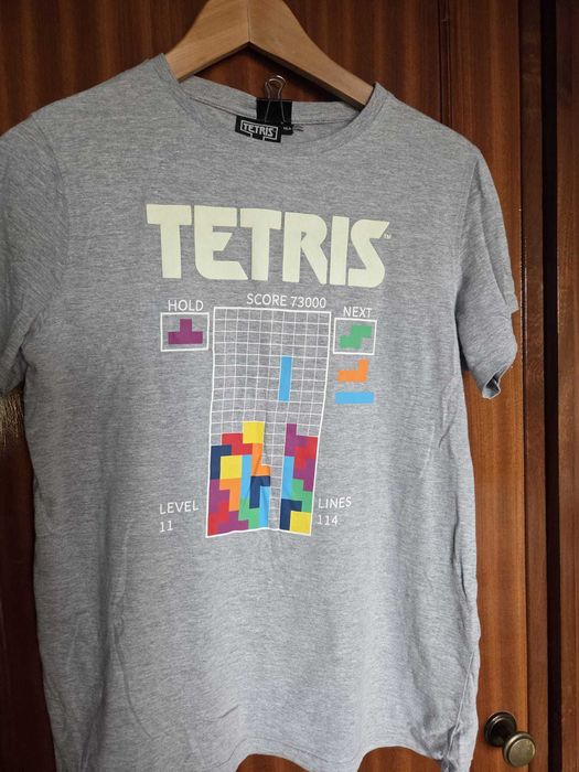 T-shirts Minecraft, Marvel, Tetris, dinossauros