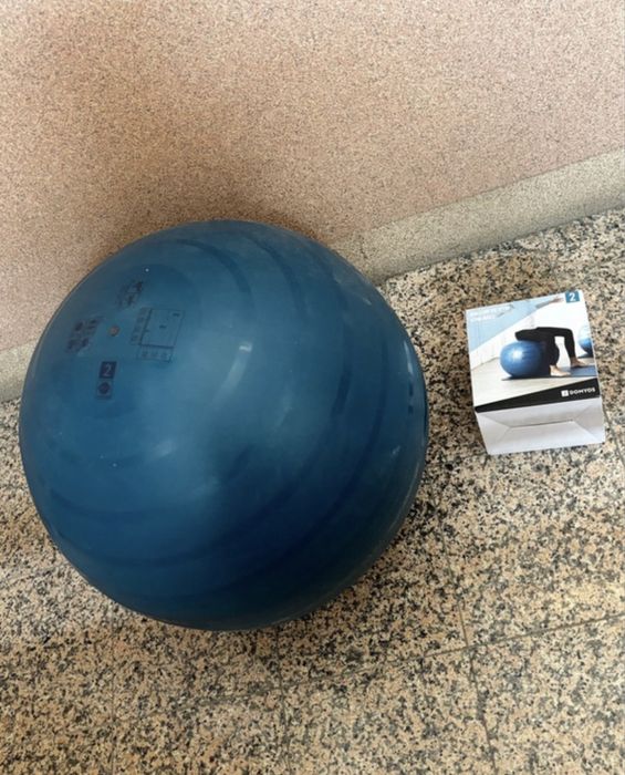 Bola de Ginástica e Pilates Tamanho 2 Resistente 65 cm Azul