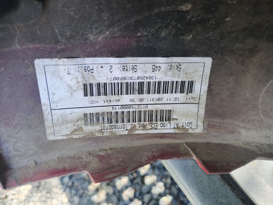 VW Golf 7 VII zderzak przód