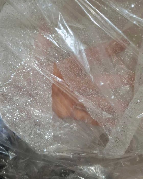 Suknia ślubna błyszcząca ivory - mocny połysk