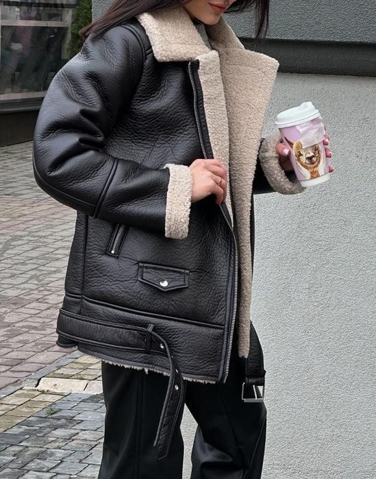 Тепла дублянка Stradivarius, S