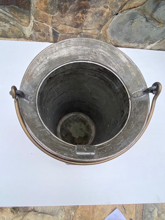 frigideira leiteira Séc XIX cobre 56 cm