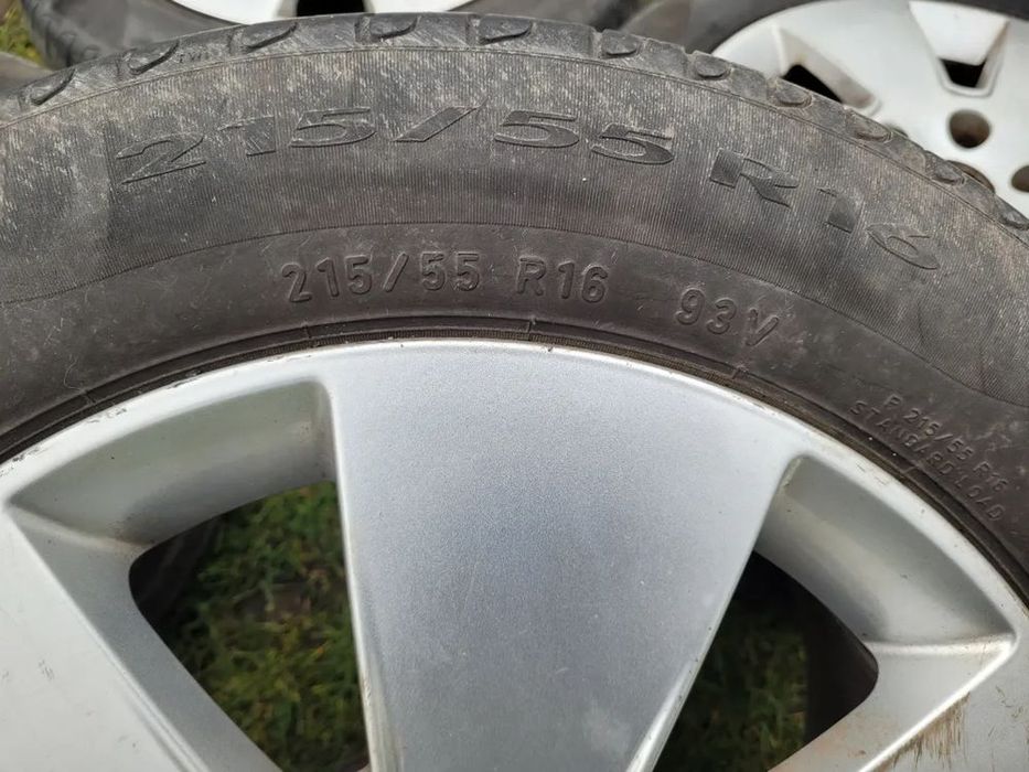 koła 215/55/16 felgi aluminiowe 5x112 7,6x16 et45 audi a6 c6 vw