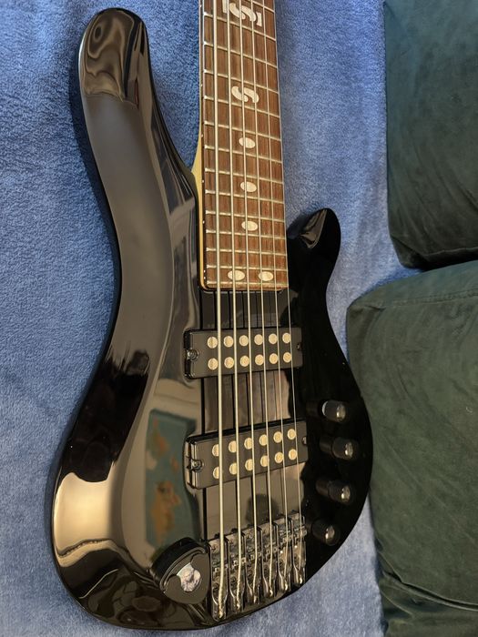 Gitara basowa 6 szesciostrunowa Harley Benton B-650 Black