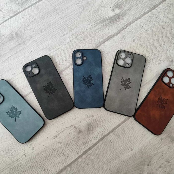 Чохли з алькантари для iPhone 15 та 16 (всі моделі, крім Plus)