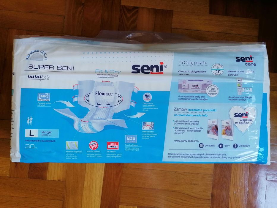 49 zł SUPER SENI L pieluchomajtki 30 szt