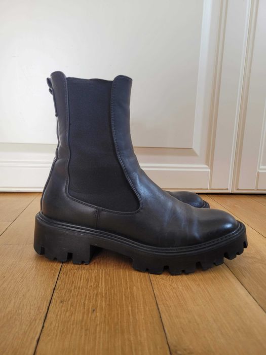 Sztyblety damskie, czarne, rozm. 38