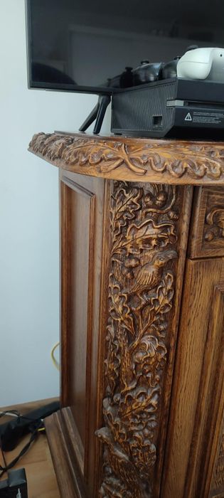 Komoda dębowa salonowa